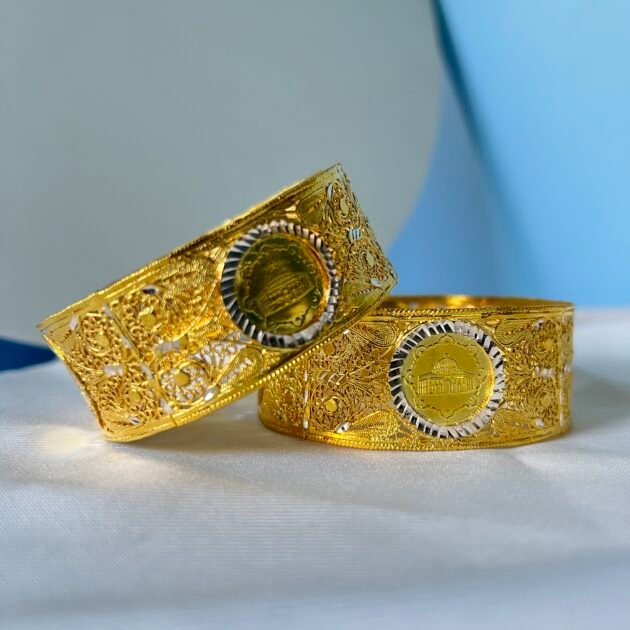 مقياس فتلة فضة مشللة بالذهب